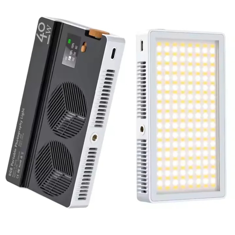 Mamen SL-PB 40R 40W RGB Full Color Led Video Light Lamp 2500K-9000K Photography Fill Light