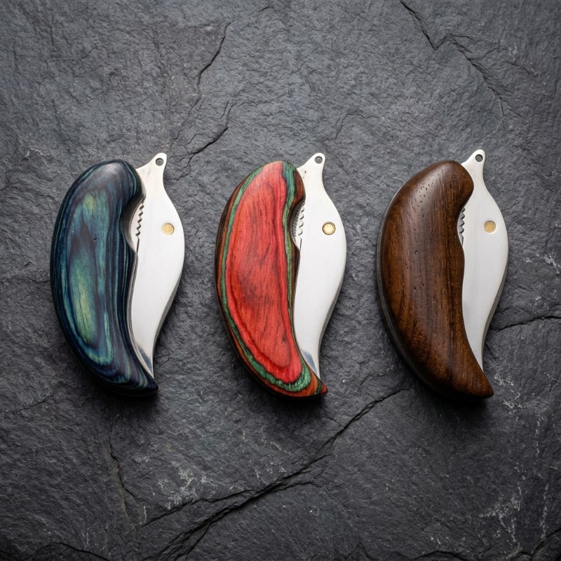 Folding Knife | Curved Blade Folding Knife with Stylish Handle