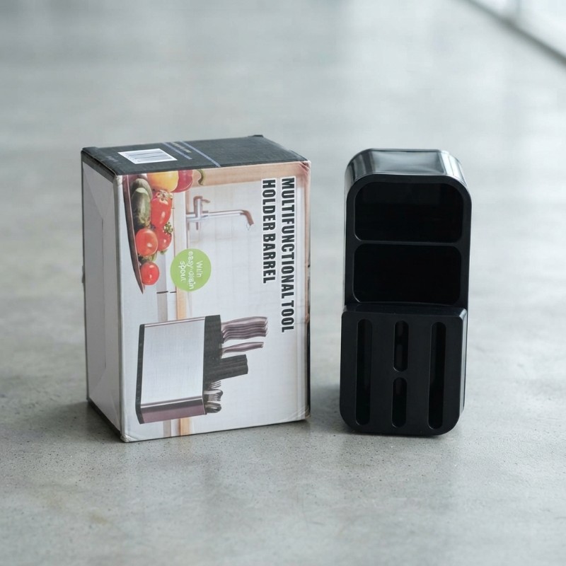 Multifunctional Kitchen Tool Holder | Knife, Spoon & Utensil Organizer | Countertop Storage Holder