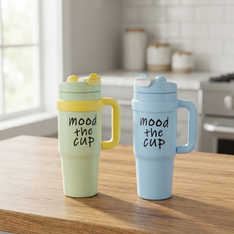 Mood the Cup Tumbler | Insulated Drinkware with Handle