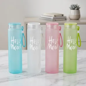 Hello Master Water Bottle with Carry Strap | Reusable Drinking Bottle | Portable Water Bottle