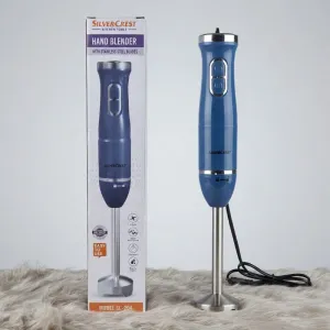 SilverCrest Hand Blender SC-204 | Electric Hand Blender with Stainless Steel Blades | 2 Speed Immersion Blender for Soups, Shakes, Sauces & Kitchen Use