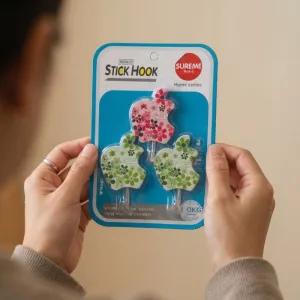 Decorative Stick Hook Apple Design Home Series Wall Hooks Set