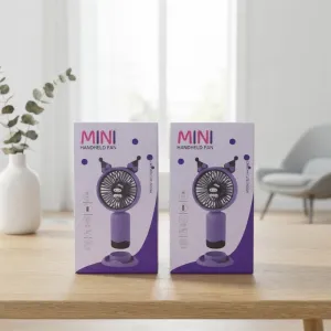 Mini Handheld Fan Cartoon Cute Design Portable Cooling Fan