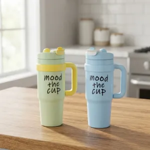 Mood the Cup Tumbler | Insulated Drinkware with Handle