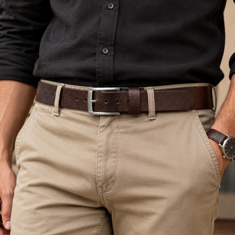 Brown Leather Belt