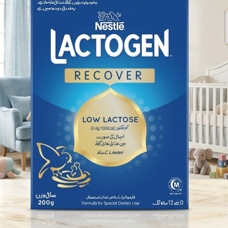Nestlé Lactogen Recover Low Lactose Infant Formula Milk 200g – 0 to 12 Months