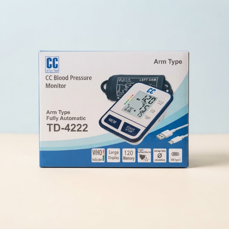 CC Arm Type Fully Automatic Blood Pressure Monitor TD-4222