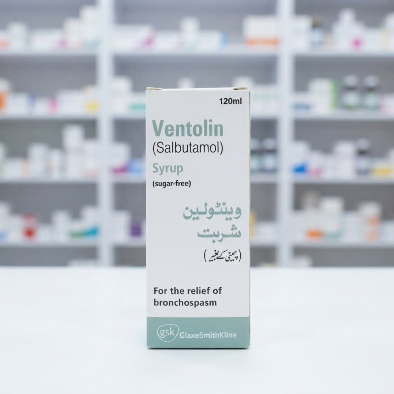 Ventolin Inhaler Salbutamol 100 mcg CFC-Free Metered-Dose Aerosol 120 ml
