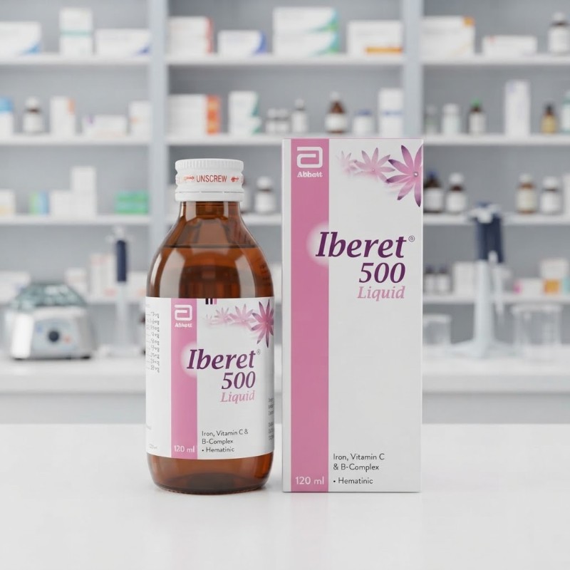 Iberet 500 Liquid 120 ml Iron Vitamin C and B-Complex Hematinic