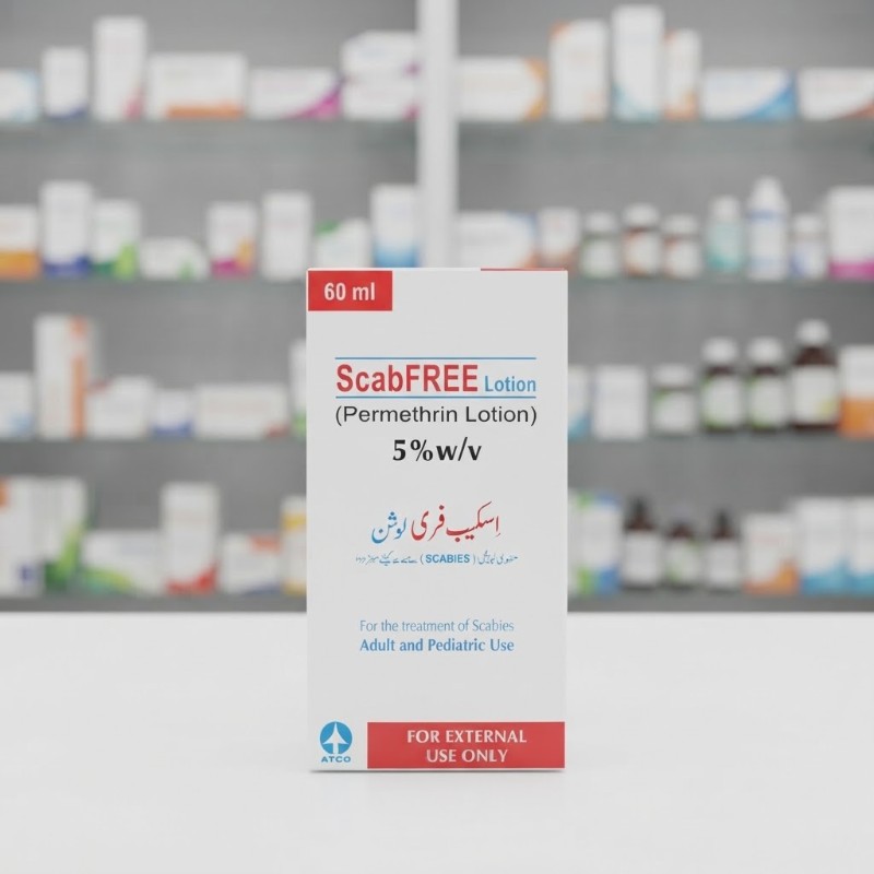 Scabfree Lotion 5% w/v Permethrin 60ml for External Use