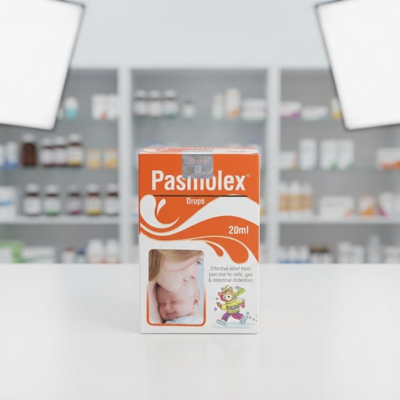 Pasmolex Drops 20ml Effective Relief from Pain Due to Colic, Gas and Intestinal Distention