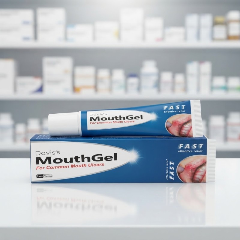 20g Davis's Mouth Gel for Common Mouth Ulcers Fast Effective Relief