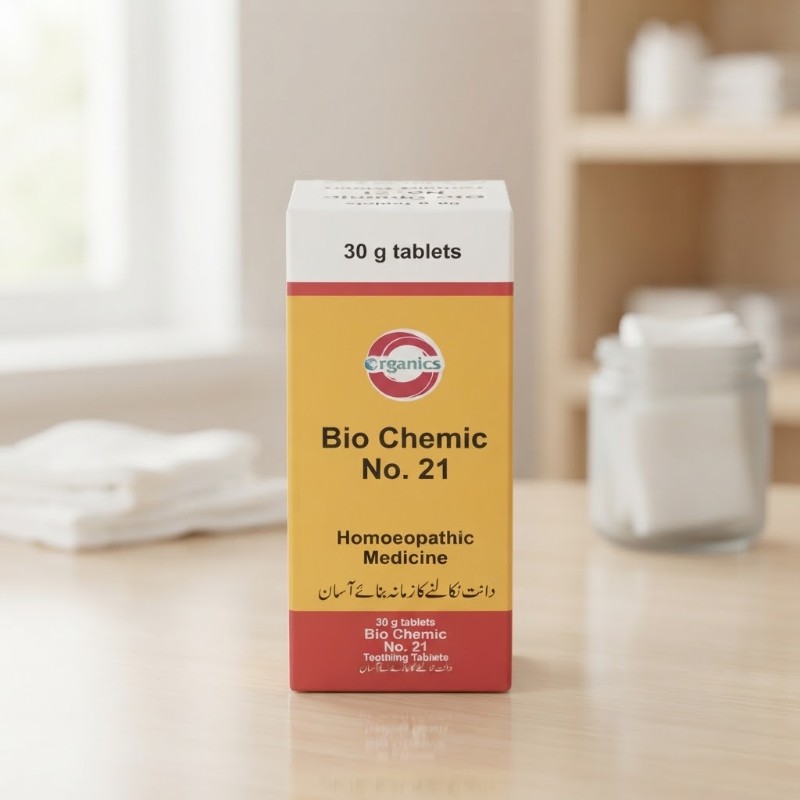 Bio Chemic No. 21 Homoeopathic Teething Tablets - 30g | Gentle Natural Relief for Infants & Babies Teething Pain