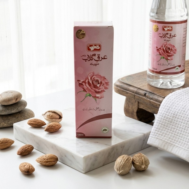 Qarshi Arq-e-Gulab Spray 120ml – Pure Rose Water