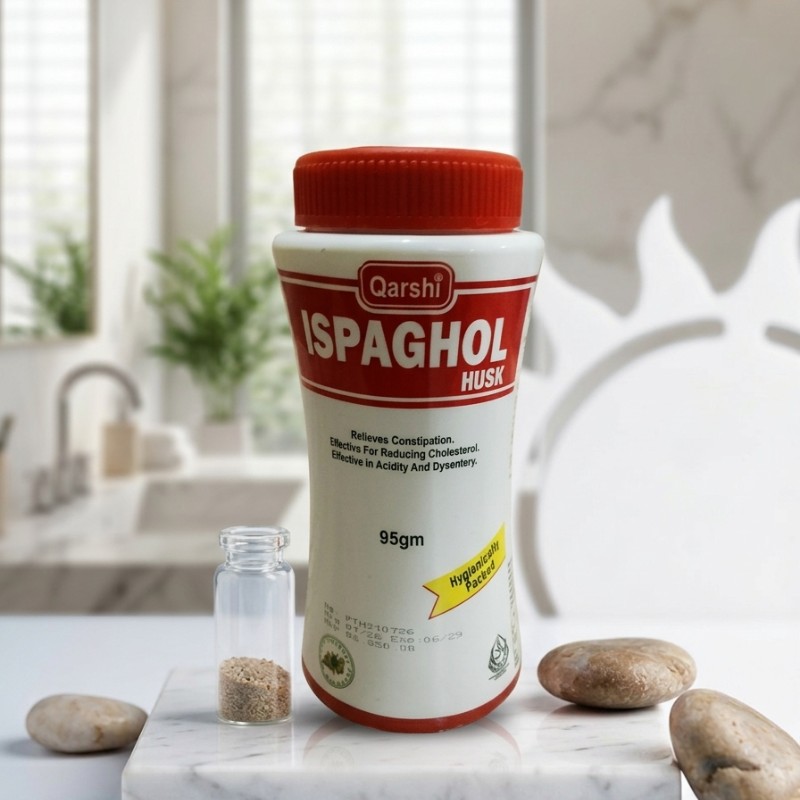 Qarshi Ispaghol Husk 95g – Psyllium Husk / Isabgol for Daily Fiber