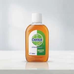 Dettol Antiseptic Liquid (100ml) - Chloroxylenol First Aid Disinfectant for Skin, Cuts, Scratches & Household Hygiene