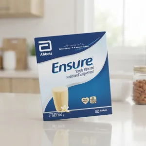 Abbott Ensure Vanilla Flavored Nutritional Supplement - 200g Box | Complete & Balanced Nutrition with High Omega-3 & 25 Vitamins & Minerals