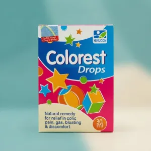 Hinucon Colorest Drops 30 mL Natural Remedy for Colic Pain and Gas Relief