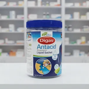 Digas Antacid Suspension Liquid Sachet Mint Fennel Flavour 50 x 10 ml