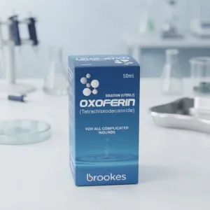 OXOFERIN Tetrachlorodecaoxide Sterile Solution 50ml for Complicated Wounds