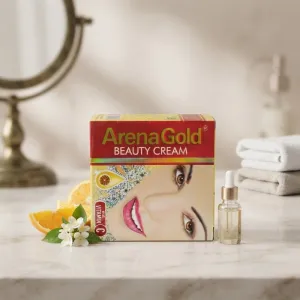 Arena Gold Beauty Cream with Vitamin C | Skin Whitening, Brightening & Glow Cream