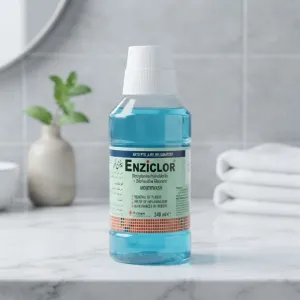 Enziclor Mouthwash (240ml) - Antiseptic & Anti-Inflammatory Dental Solution with Benzydamine Hydrochloride & Chlorhexidine Gluconate