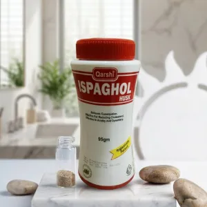 Qarshi Ispaghol Husk 95g – Psyllium Husk / Isabgol for Daily Fiber