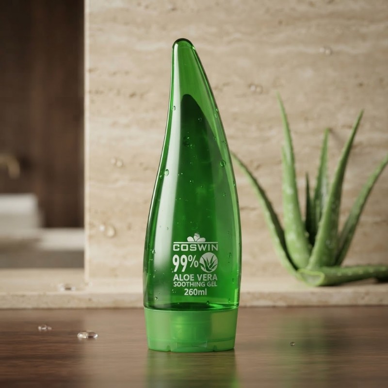 99% Aloe Vera Soothing Gel 260ml – Hydrating Moisturizing Gel for Face, Skin & Body