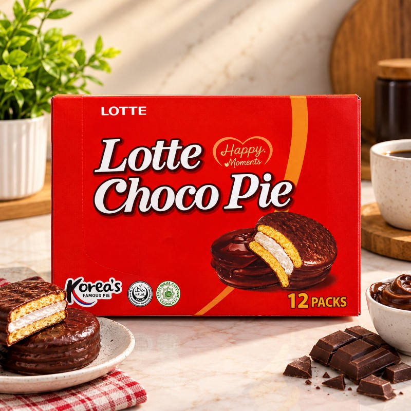 Lotte Choco Pie - 12 Packs Box