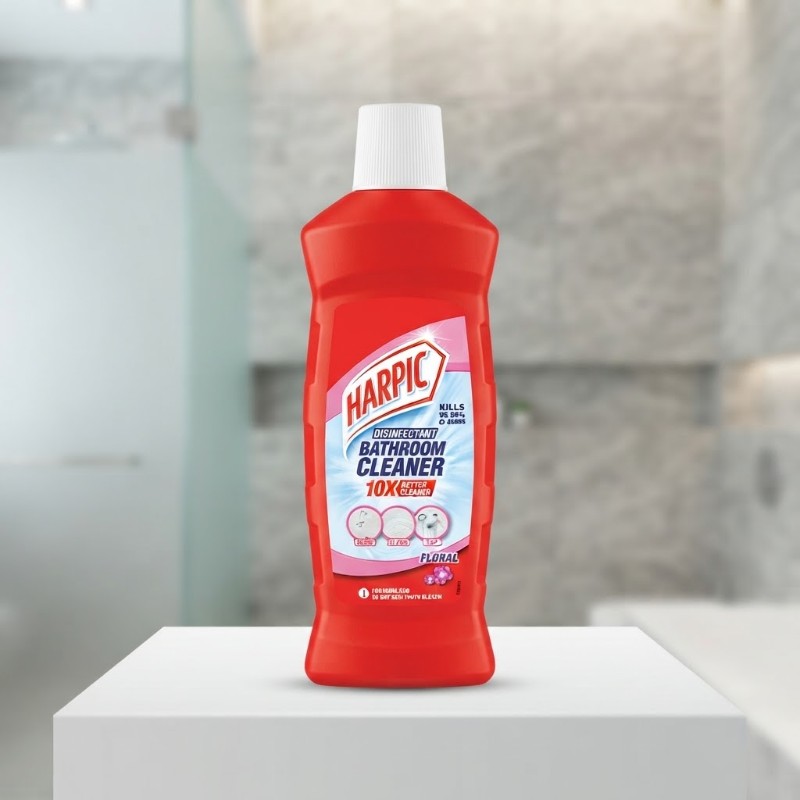 Harpic Disinfectant Bathroom Cleaner Floral – Powerful Bathroom & Toilet Cleaning Liquid