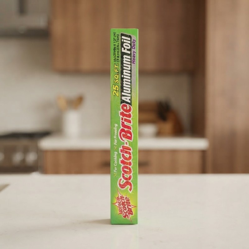 Scotch-Brite Aluminum Foil Heavy Duty 25 Sq Ft – Food Wrapping & Cooking Foil