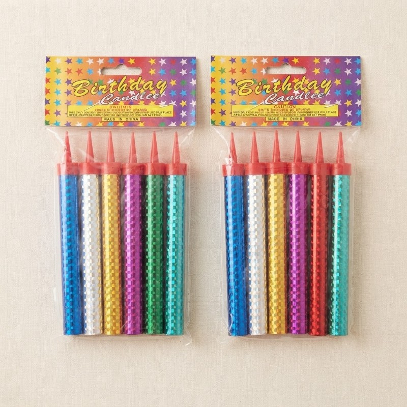Colorful Birthday Cake Candles – Decorative Party Candles for Birthday Cakes & Celebrations