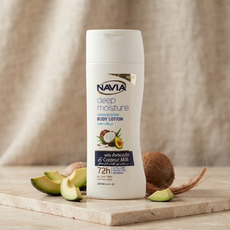 NAVIA Deep Moisture Advanced Repair Body Lotion with Avocado & Coconut Milk