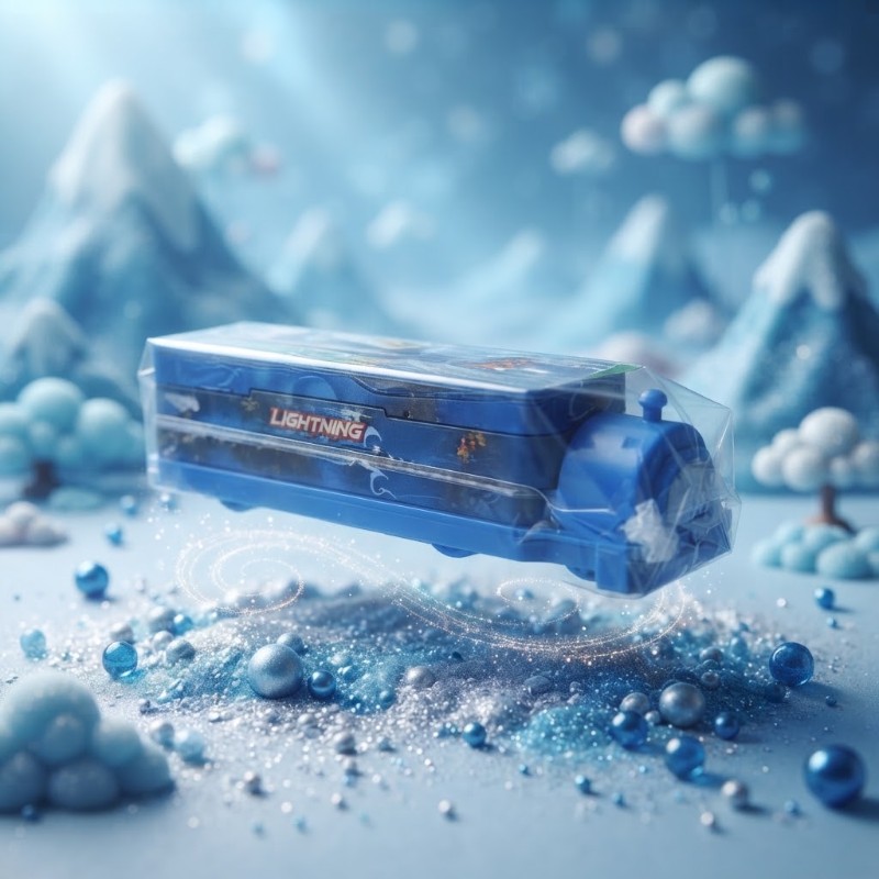 Lightning Truck Shape Pencil Box - Unique Vehicle Design Stationery Organizer Case for Kids
