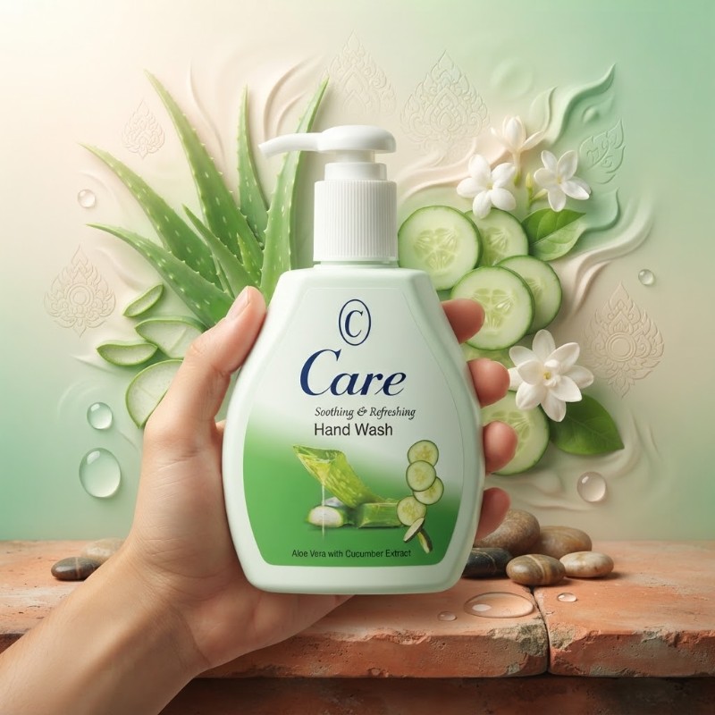Care Soothing & Refreshing Hand Wash | Aloe Vera with Cucumber Extract Liquid Hand Soap Pump Bottle