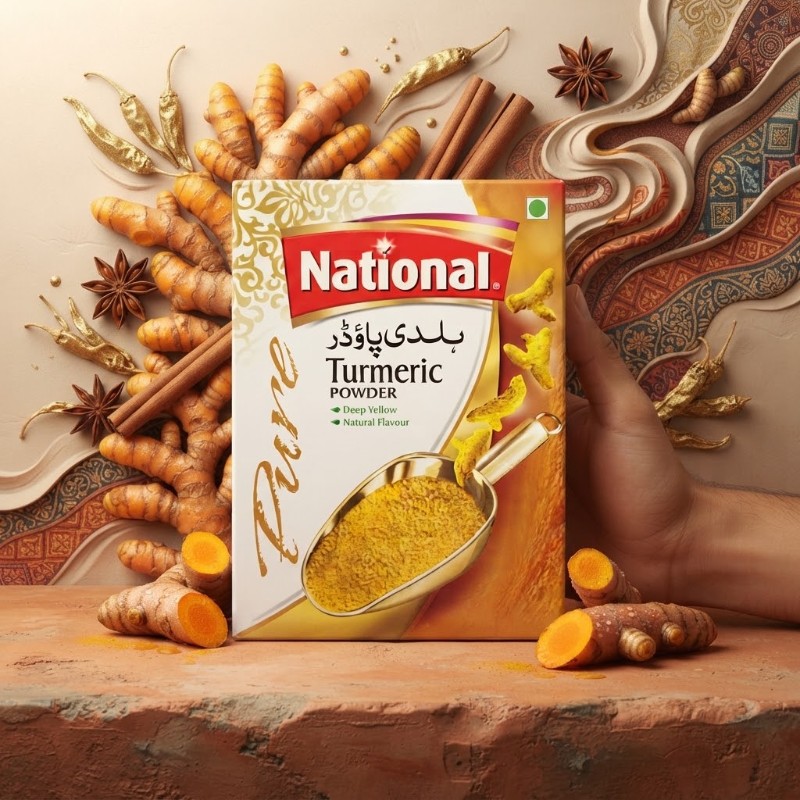 National Turmeric Powder Box | Pure Haldi Powder with Deep Yellow Color & Natural Flavor