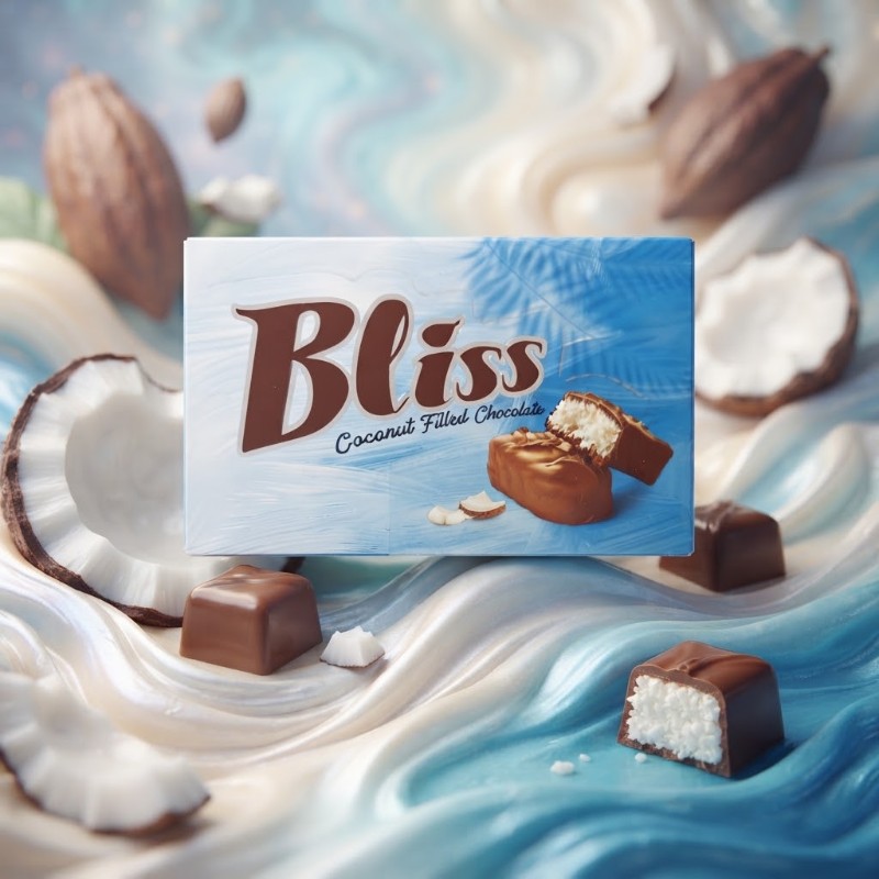 Bliss Coconut Filled Chocolate – Creamy Coconut Filled Chocolate Bar