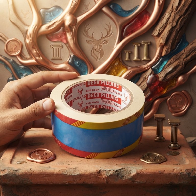 Heavy Duty Adhesive Packing Tape Roll – Strong Sticky Tape for Packaging, Sealing & General Use