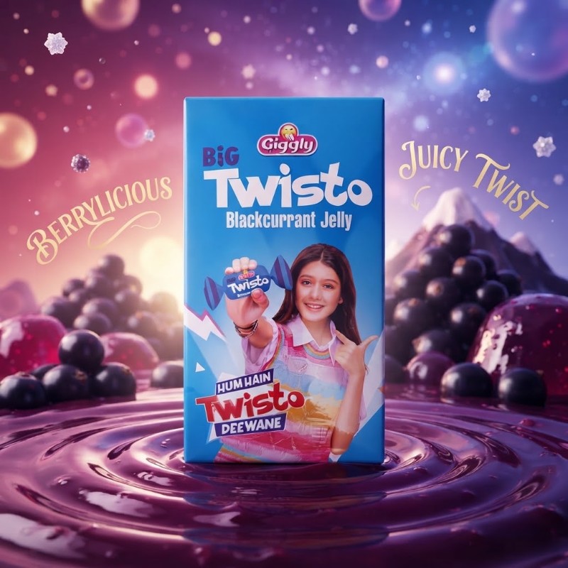 Giggly Big Twisto Blackcurrant Jelly – Juicy Twist Sweet Box