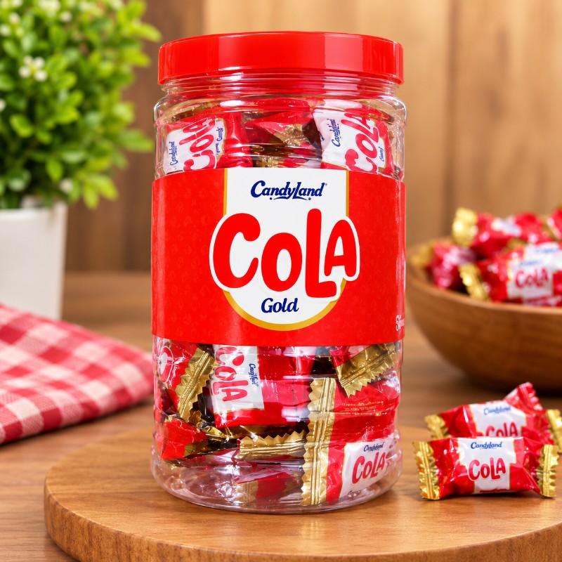 Candyland Cola Gold Candy – Classic Cola Flavored Jar Pack