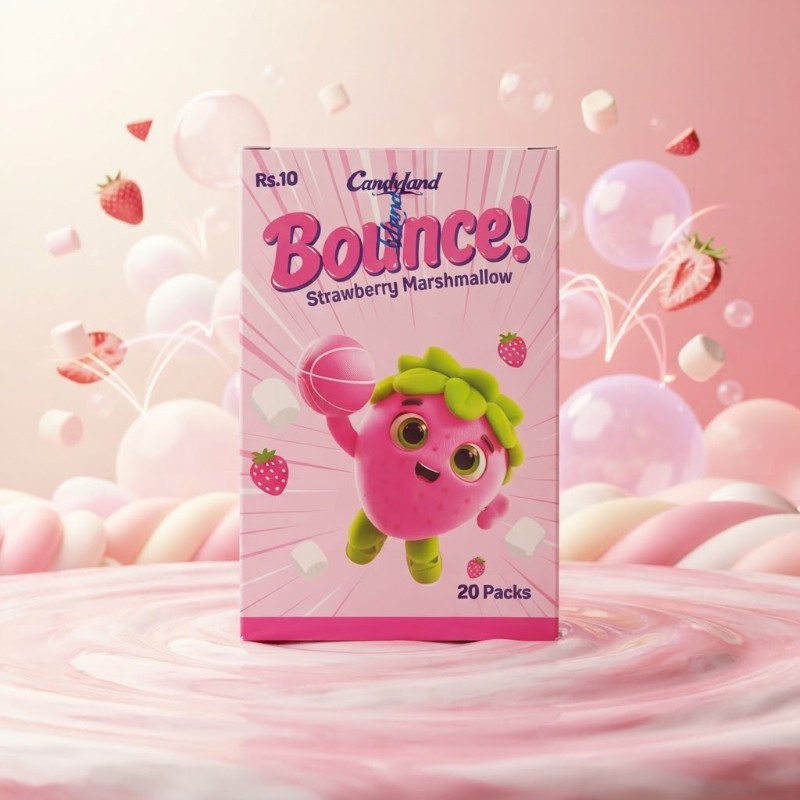 Candyland Bounce! Strawberry Marshmallow – 20 Packs Box