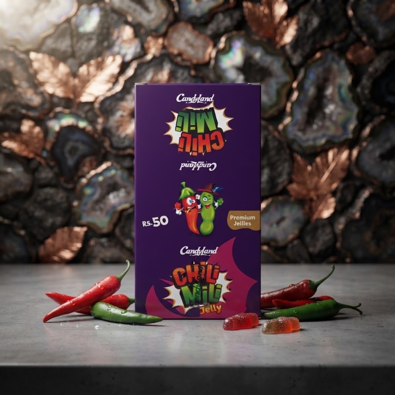 Candy Land Chili Mili Jelly – Premium Spicy & Sweet Fruity Gummy Candies Box (Party Pack)