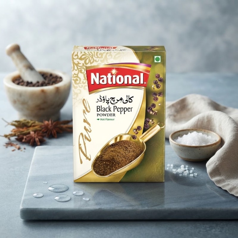 National Pure Black Pepper Powder - Hot Flavour