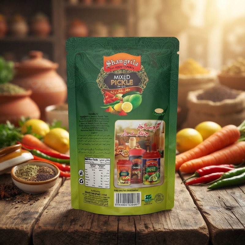 Shangrila Mixed Pickle in Oil Mini Pack – Traditional Desi Taste with Rich Spices & Fresh Vegetables | Perfect Meal Companion