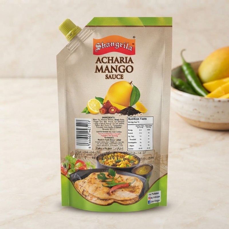 Shangrila Achari Mango Sauce - Smart Pack (Traditional Blend of Mango & Spices)