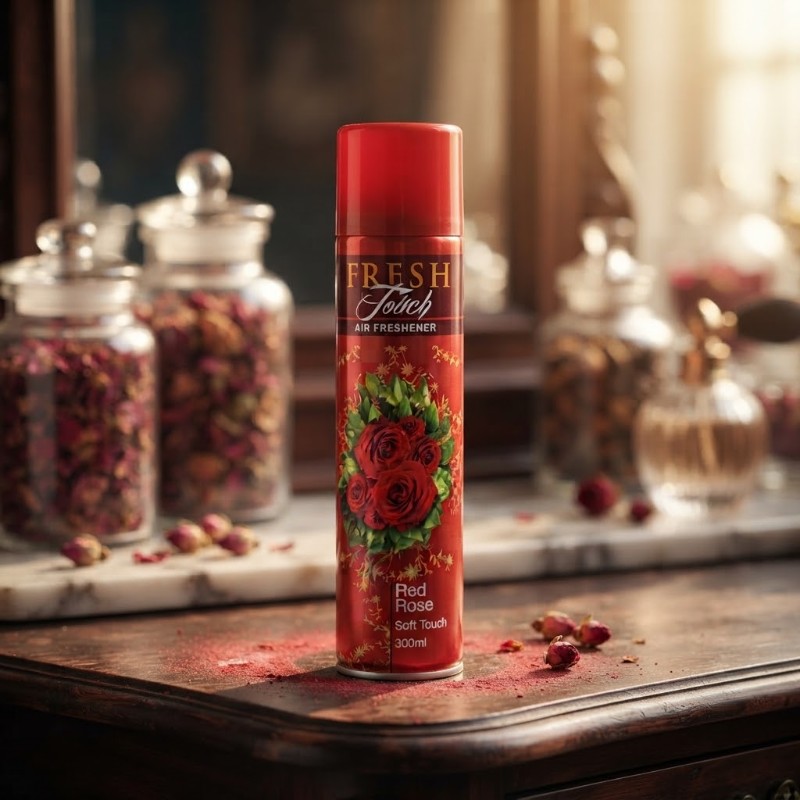 Fresh Touch Air Freshener Red Rose 300ml - Long Lasting Room Spray
