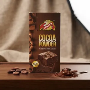 Italia Cocoa Powder 40g – 100% Cocoa Powder for Baking, Desserts & Beverages