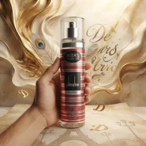 Hiba's Collection Desire de PARIS Perfumed Body Mist Pour Homme 250ml | Long-Lasting Fresh Fragrance Spray for Men