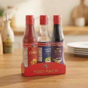 Bake Parlor Trio Pack - Chilli Sauce, Synthetic Vinegar & Soy Sauce